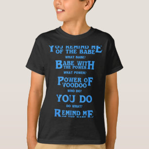 Camiseta Citação Retro Você Me Lembra O Bebê Básico Engraça