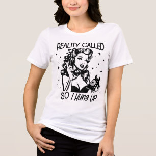 Camiseta Citação Sarcástica Engraçada da Glam Girl dos anos