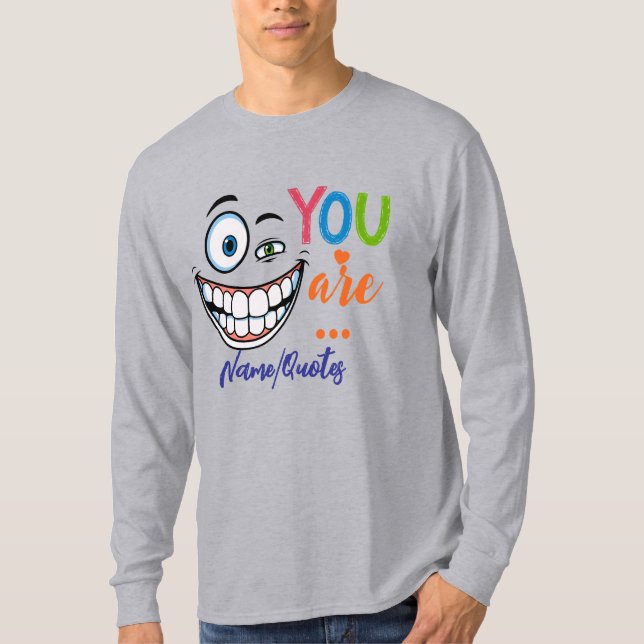 Camiseta Citação Sarcástica Mínima (Frente)