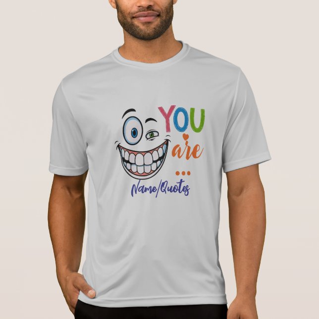 Camiseta Citação Sarcástica Mínima (Frente)