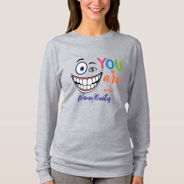 Camiseta Citação Sarcástica Mínima (Frente)