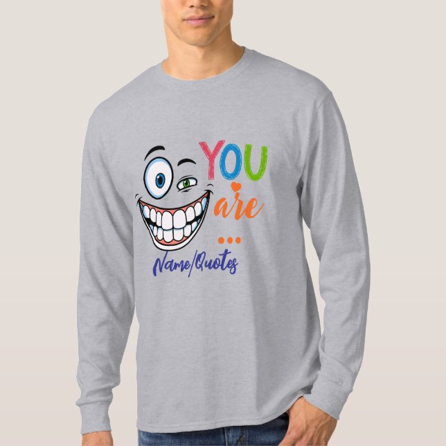 Camiseta Citação Sarcástica Minimalista (Frente)