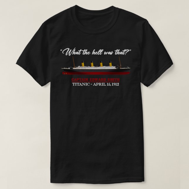 Camiseta Citação Titanic (Frente do Design)