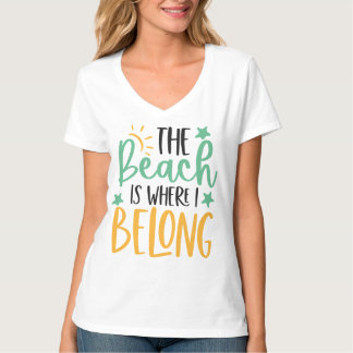 Camiseta Citação Vida na Praia