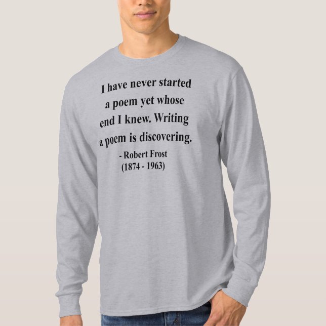 Camiseta Citações 3a de Robert Frost (Frente)