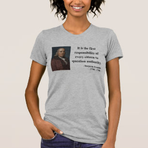 Camiseta Citações 3b de Ben Franklin