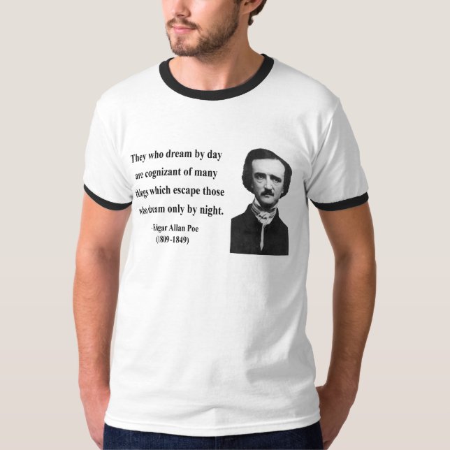 Camiseta Citações 3b do ponto de entrada de Edgar Allen (Frente)