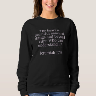 Camiseta Citações da Bíblia para Cristãos Jeremias 179