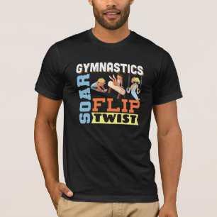 Camiseta Citações da ginástica dos rapazes - Torção do Sacu
