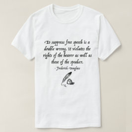 Camiseta Citações da liberdade de expressão de Frederick
