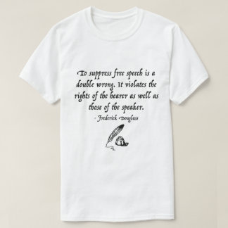 Camiseta Citações da liberdade de expressão de Frederick