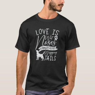 Camiseta Citações de Amor ao Cão Retriever Labrador Preto