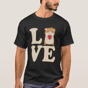 Camiseta Citações de Amor ao Hamster Roedor Pet Amigo Hamst