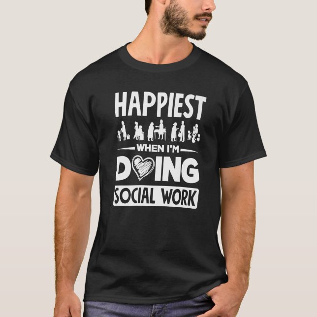 Camiseta Citações de Apreciação de Assistente Social (Frente)