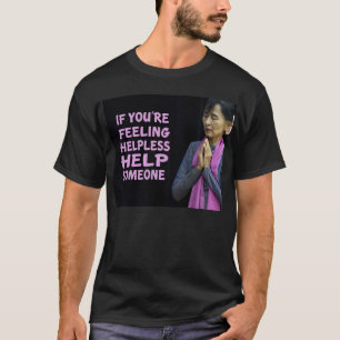 Camiseta Citações de Aung San Suu Kyii