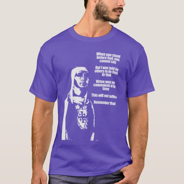 Camiseta Citações de Baldwin IV de Jerusalém amigos (Frente)