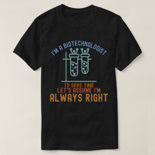 Camiseta Citações de Biotecnologia, Estudante de Biotecnolo