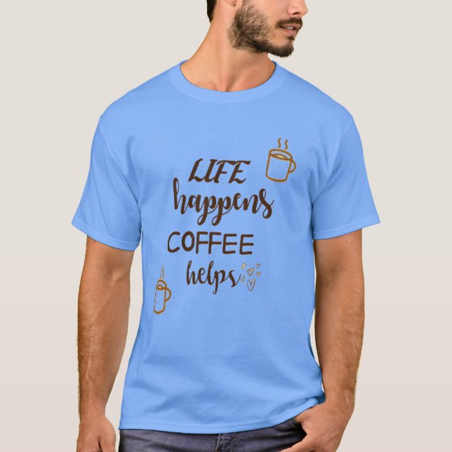 Camiseta Citações de caféCitações vintage (Frente)