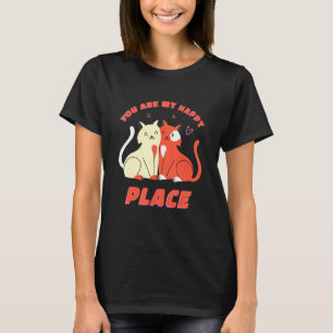 Camiseta Citações de Casal de Gatos
