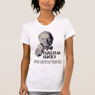 Camiseta Citações de Churchill:  O socialismo suga!