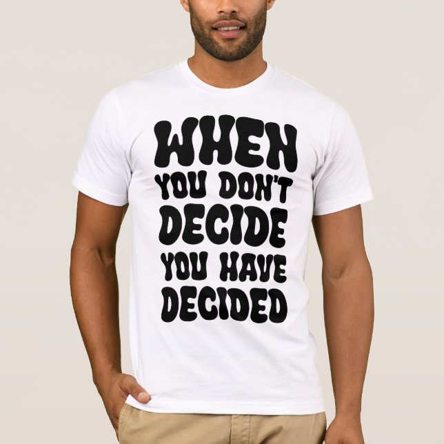 Camiseta Citações de Design Definem Direção (Frente)
