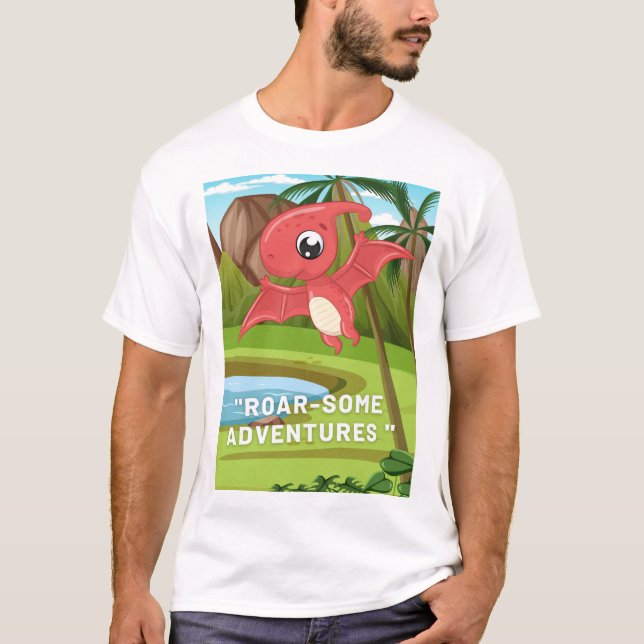CAMISETA CITAÇÕES DE DINOSSAUROS PRÉ-HISTÓRICOS  (Frente)