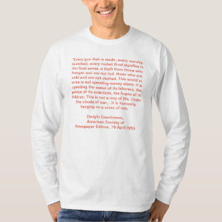 Camiseta Citações de Eisenhower