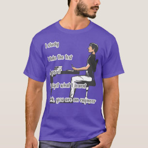 Camiseta Citações de Engenharia Engenheiro Aluno Presente p