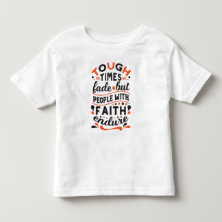 Camiseta Citações de Fé que Supera Tempos Difíceis