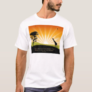 Camiseta Citações de Gandhi