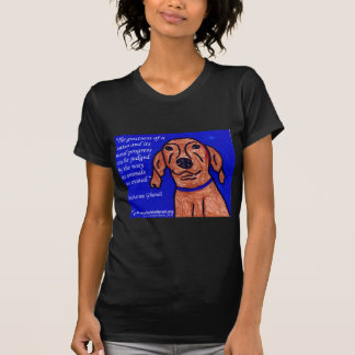 Camiseta Citações de Gandhi na protecção animal