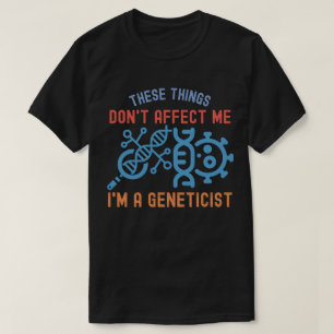 Camiseta Citações de Genética, Graduação em Genética