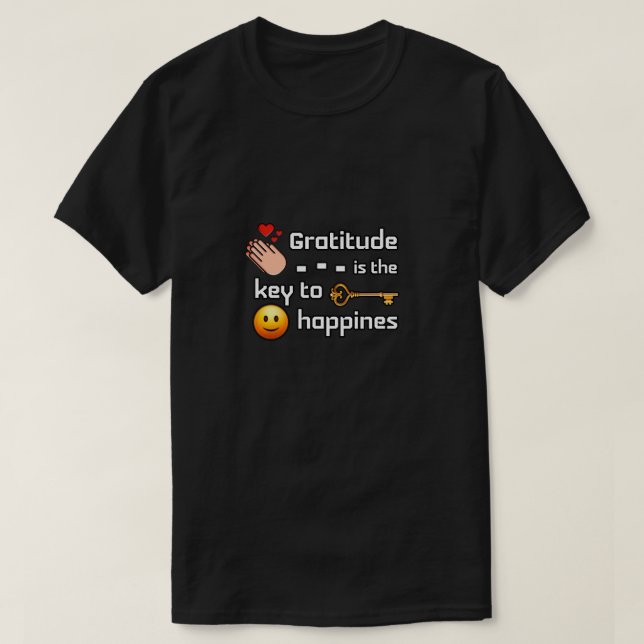 Camiseta Citações de Gratidão (Frente do Design)