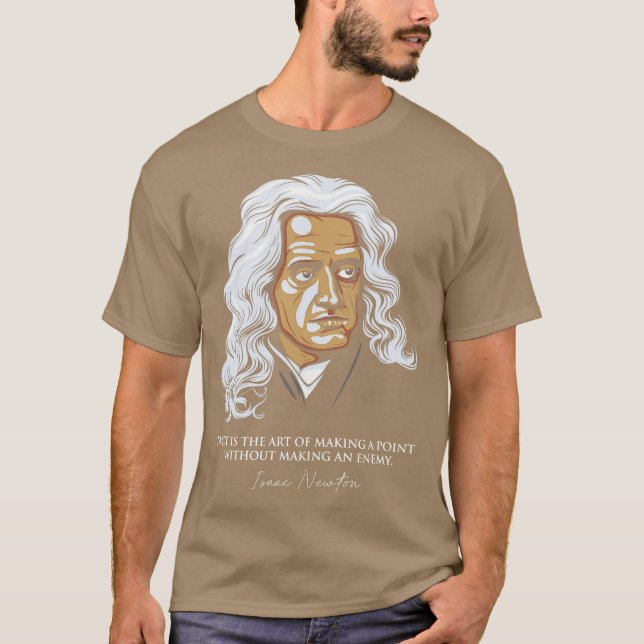 Camiseta Citações de Isaac Newton (Frente)