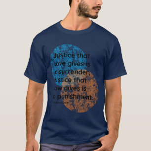 Camiseta Citações de Justiça de Mahatma Gandhi vintage