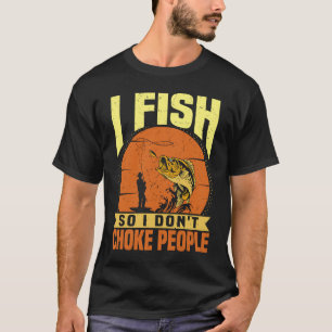 Camiseta Citações de Pesca Piada Sarcasmo