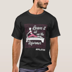 Camiseta Citações de Pilates Treino Exercício Fitness Yoga