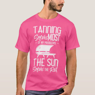 Camiseta Citações de Salão de Spray de Bronzeamento Banho d