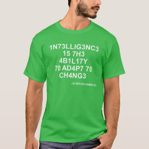 Camiseta Citações de Stephen Hawking Geek engraçado