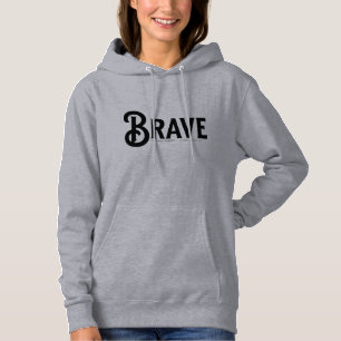 Camiseta citações de tendências de script simples e corajos