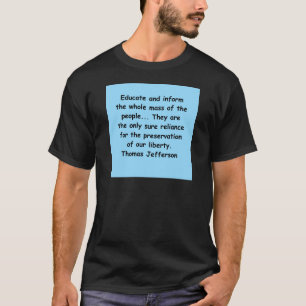 Camiseta citações de Thomas Jefferson