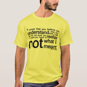 Camiseta Citações desconcertantes - alguns estilo e cor