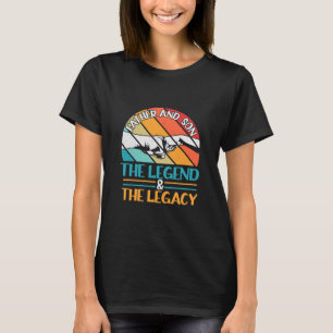 Camiseta Citações do Avô Pai E Filho A Lenda