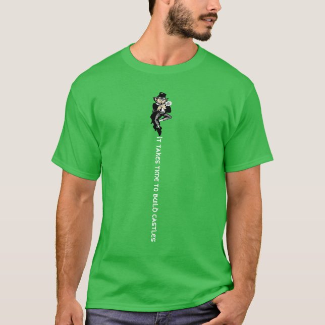 Camiseta Citações do Castelo Irlandês e Tipografia (Frente)
