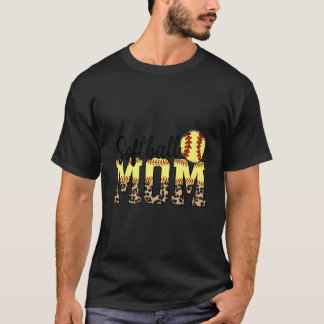 Camiseta Citações do Dia das Mães para Mãe de Softbol