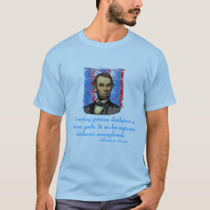 Camiseta Citações do gênio de Abraham Lincoln
