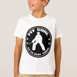 Camiseta Citações do Goalie do hóquei em campo