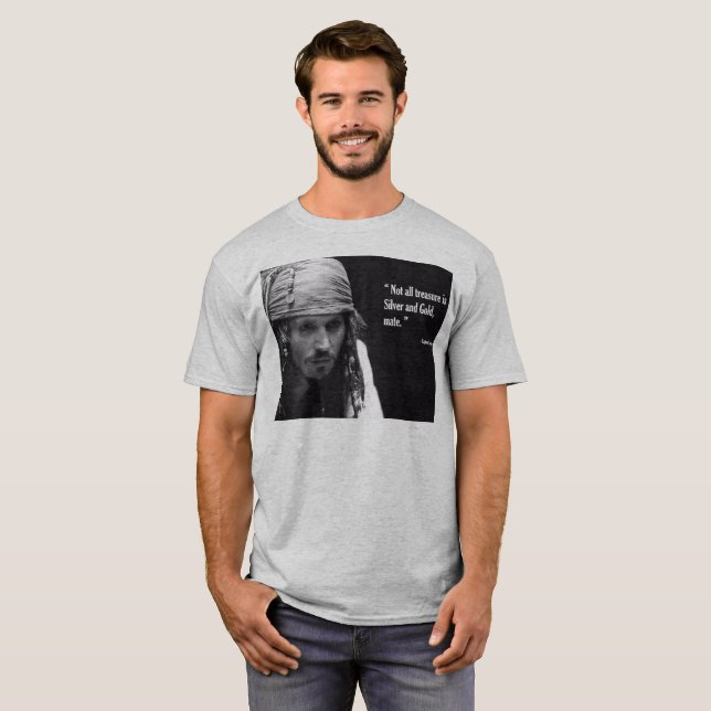 Camiseta Citações dos namorados de Jack Sparrow (Frente Completa)