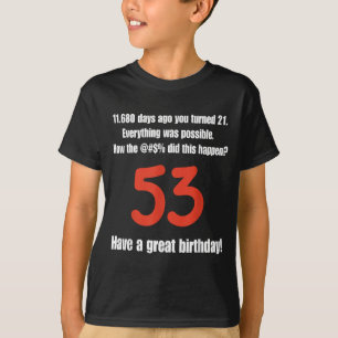 Camiseta Citações engraçadas de aniversário de 53 anos Cele