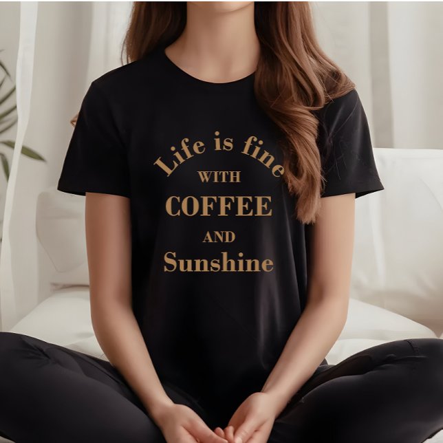 Camiseta Citações engraçadas de café para beber (Criador carregado)